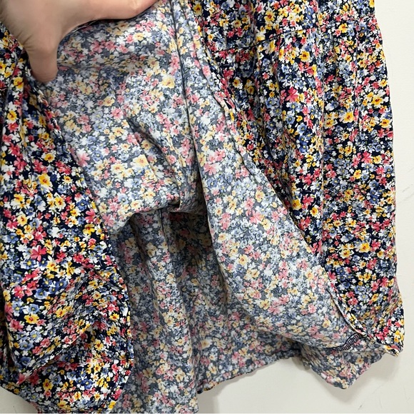 Old Navy Tiered Ditsy Floral Tiered Maxi Midi Skirt Cottagecore Boho Tall M - Picture 10 of 13